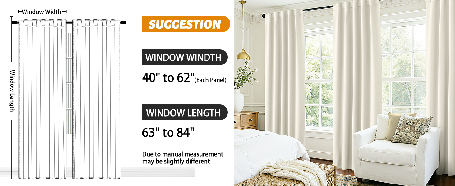 Back Tab Curtains