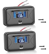 2 Pack 72W 12V USB Outlet Panel Wall Mount Qidoe Dual Quick Charger &amp; 36W PD Surface Mount Car US...