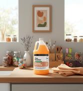 antibac bottle on counter