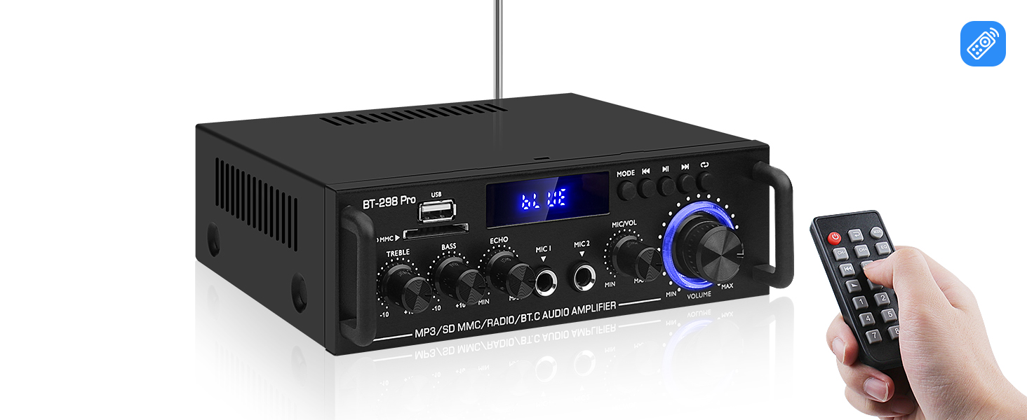 Remote Control bluetooth receiver for home stereo receiver for speakers amplifier home audio stereo