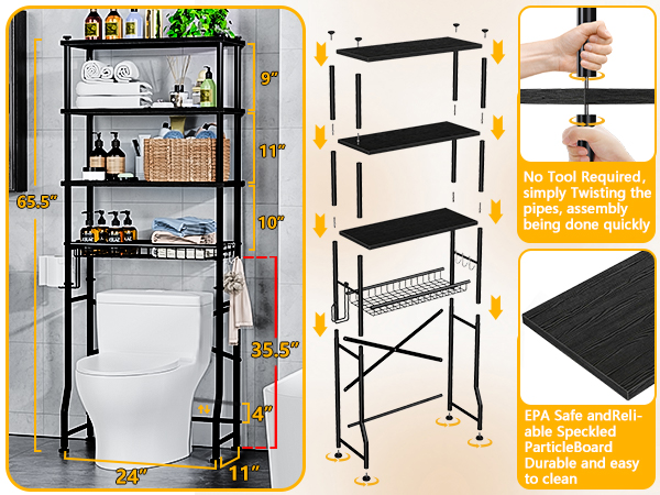 bathroom storage rack shelf