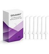 6 Pack Classic Jet Tips Replacement for goldant AOW03 Water Flosser, Standard Nozzles Replacement...