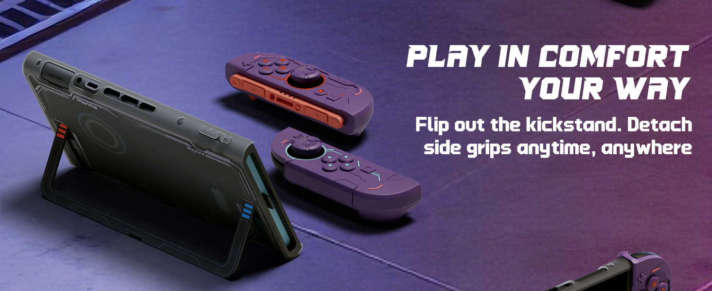 PlayVital Protective Case for Nintendo Switch 2, Stellar Mecha Ergonomic Cover