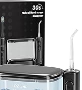 Professional Water Flosser &amp; Electric Toothbrush Combo, 600ML Home Use Oral Irrigator for 10 Adju...