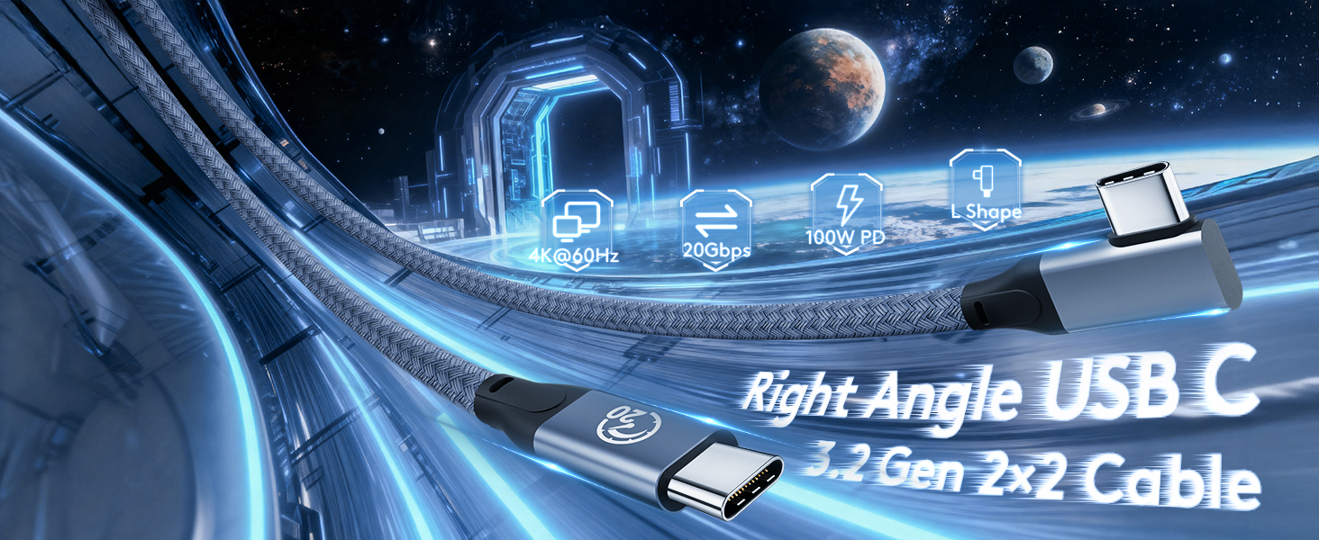 100W PD 5A QC 4.0 Fast Charging USB C to USB C Cable up to 20gbps 10gbps 5gbps 480mbps