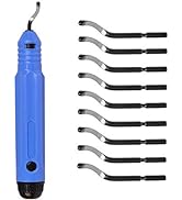 AMD015 Deburring Tool Set with 10pcs Sharp Deburring Blades, Blur Remover Hand Tool for Copper Al...