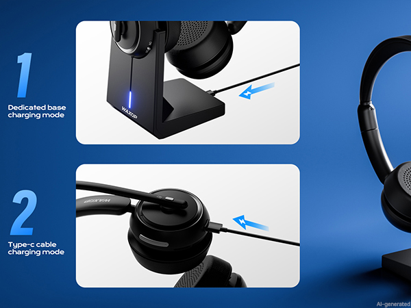 Charging base, or Type-C charging, can be selected flexibly according to your needs.