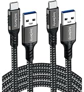 Aoybevty USB A to USB C Cable 3.3FT+10FT, 3.1/3.2 Gen 2 Data Transfer and 60W 3A Fast Charging Ca...