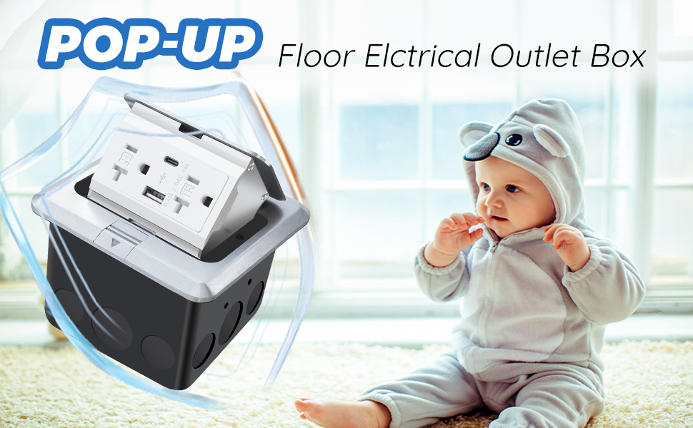 pop up floor outlet