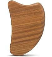 Moreinday Wooden Gua Sha Tool for Face, Guasha Facial Tool Reduce Puffiness | Green Sandalwood Gu...