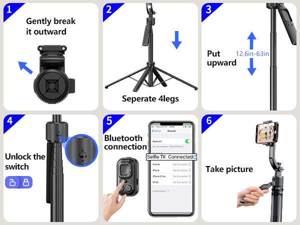 iphone tripod with light