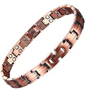 BioMag 99.99% Pure Copper Ankle Bracelet for Men Women Double Row Magnetic Therapy Anklet 10.2" A...