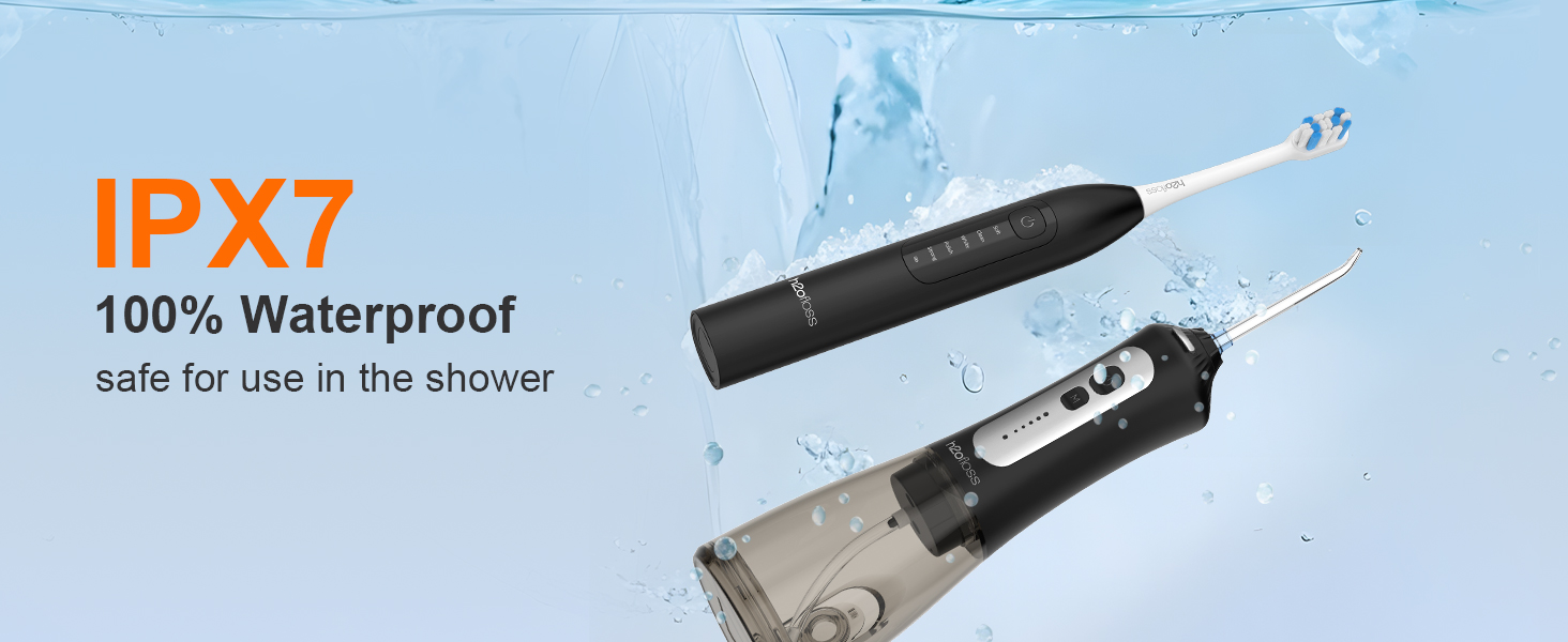 2 in 1 electric toothbrush and water flosser