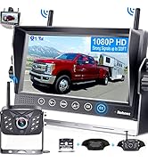Rohent RV Backup Camera Wireless HD 1080P Waterproof Dual Antennas Digital Signals Rear View Syst...