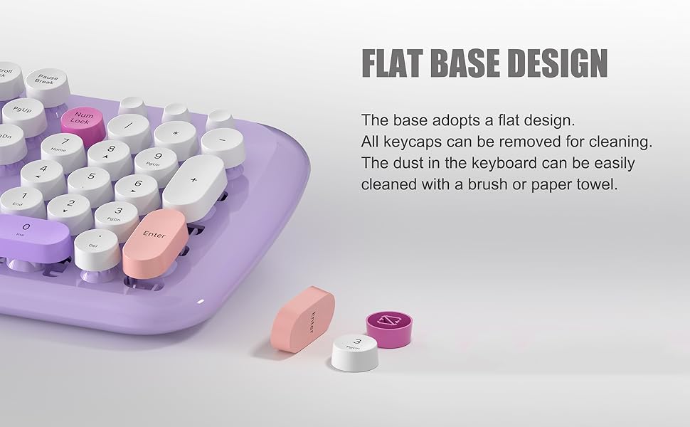 CUTE WIRELESS KEYBOARD AND MOUSE SET