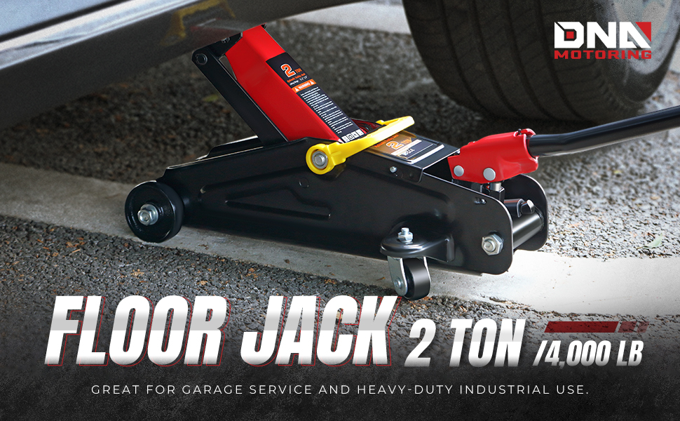 DNA MOTORING Low Profile Floor Jack