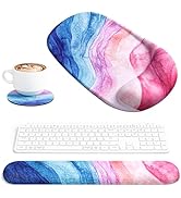 Ospelelf Wrist Rest for Keyboard and Mouse Ergonomic Mouse Pad with Wrist Support Memory Foam Wri...