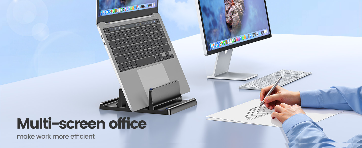 vertical laptop stand