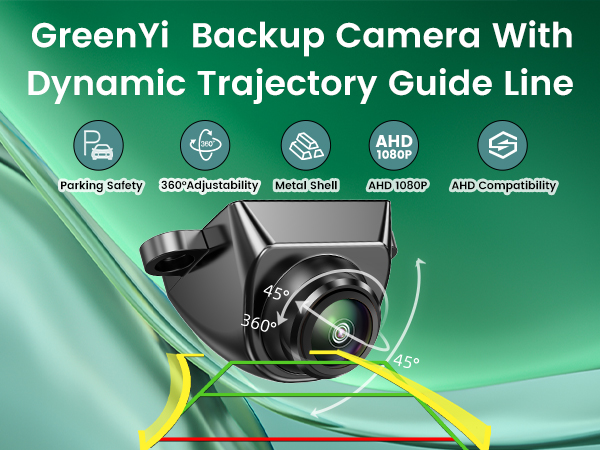 greenyi ahd 1080p trajectory backup camera