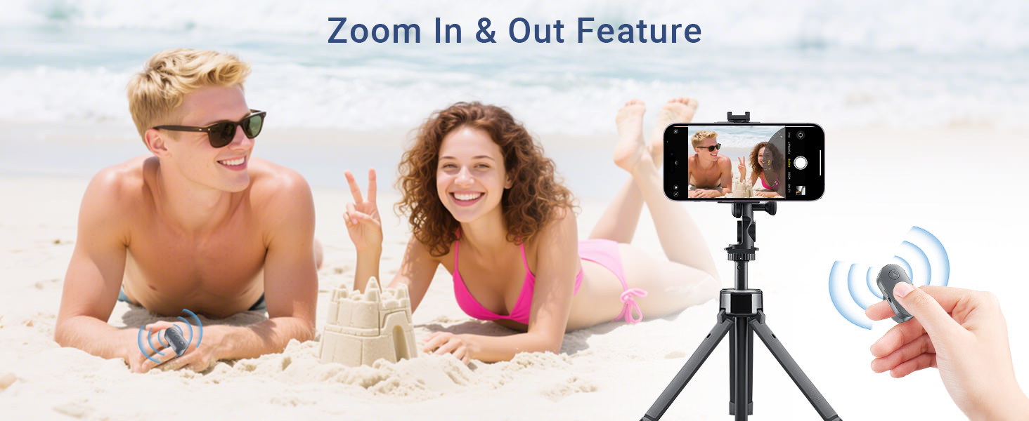 Phone Camera Ring Remote Control with Zoom in/Out