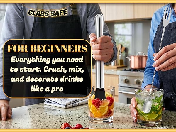 this cocktail spoon long handle for stainless steel bowls for mixing mojito glass mojito kit
