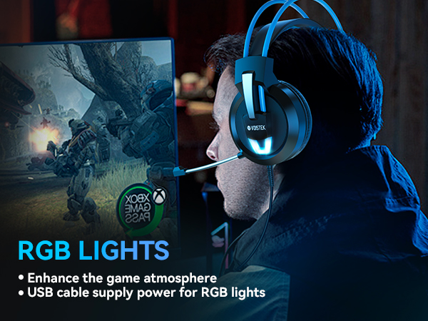 Wired Gaming Headset for Xbox PS4 PS5 PC - Gaming Headphones with Stereo Sound