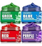 4 Colors Temporary Hair Color for Kids Christmas Gifts for Teen Girls,Boys, Stocking Stuffers,Tem...