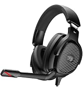 Jimonyer Gaming Headset for PC/PS4/PS5/Xbox One/Switch, Stereo Surround Sound Gaming Headphones w...