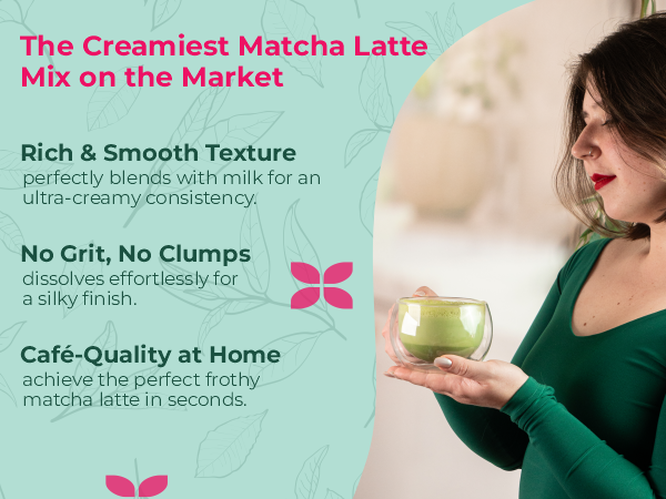 matcha green tea latte mix, sweetened matcha powder, matcha powder sweetened,