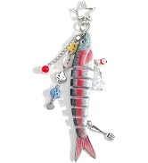 SHTALHST Fish Keychain for Women Realistic Fish Bag Charm Fishing Keychains Y2K Accessory for Key...