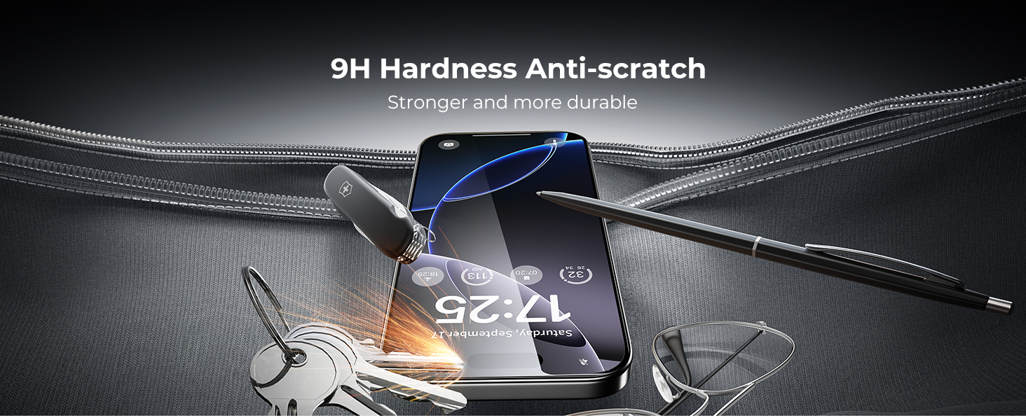 Tempered Glass Screen Protector for iPhone 16 Pro Max