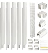 3" 15Ft Mini Split Line Set Cover,Plastic Line Kit for Outside Units, Mini Split Air Conditioner,...