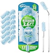 oshang Duster Heavy Duty 3.6 ft Extended Handle Dusting Kit - Multi-Surface Cleaning | Home, Offi...