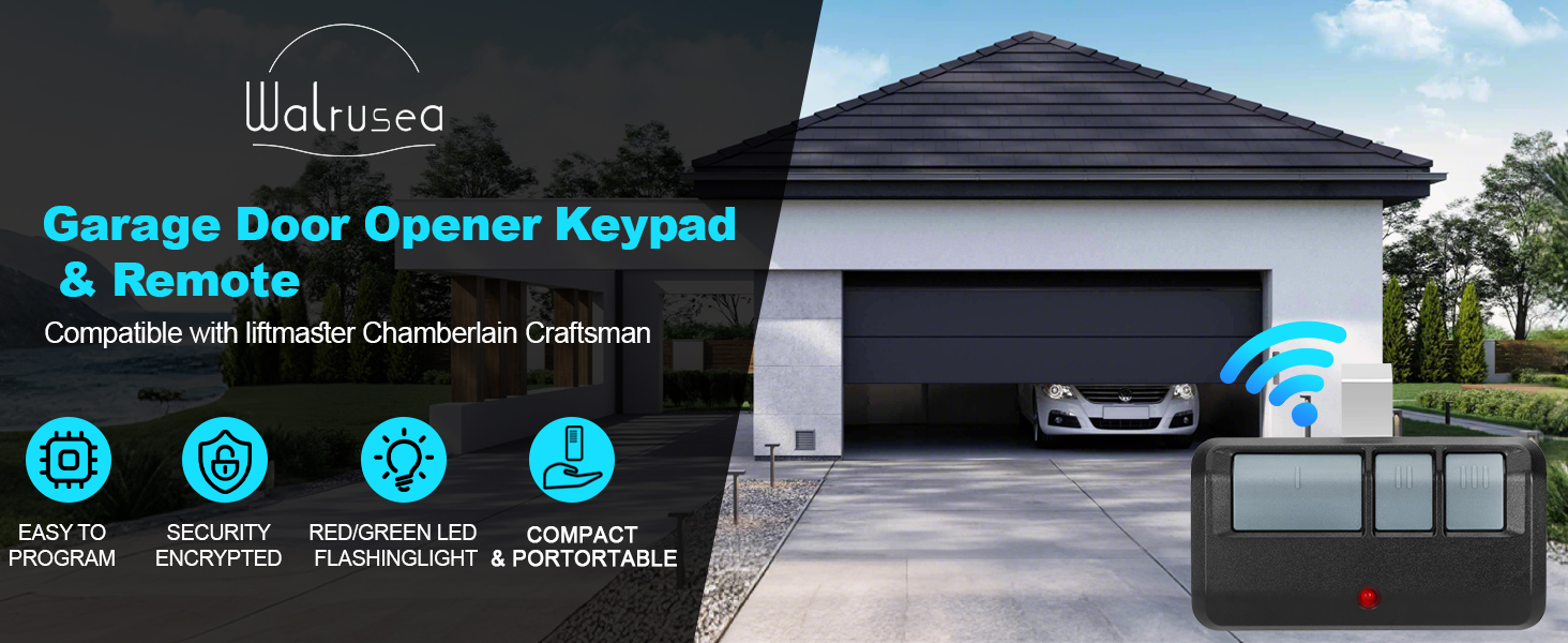 Universal Garage Door Opener Keypad Remote