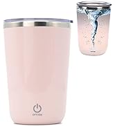 daasigwaa Rechargeable Self Stirring Mug - Magnetic Electric Auto Mixing Stainless Steel Cup for ...