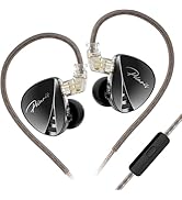 CCA Polaris in Ear Monitor HiFi Stereo IEM Earphones Dynamic Dual Driver Wired Earbuds with 4 Tun...