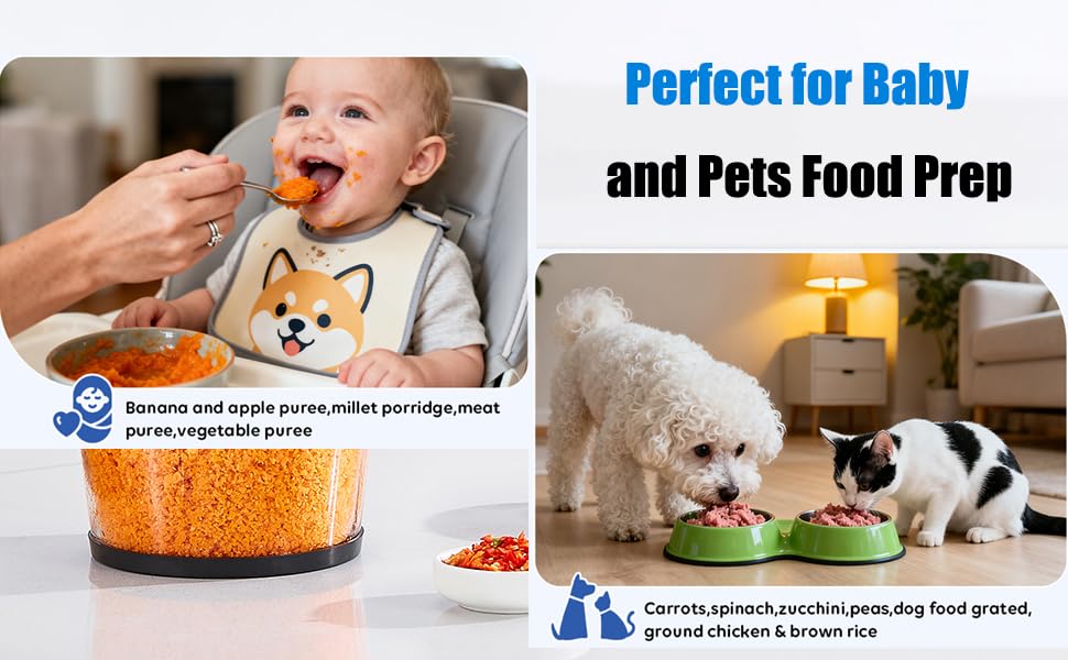 Perfect for Baby and Pets Food Prep