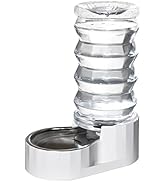 RIZZARI Automatic Pet Waterer,100% BPA-Free, 8L Gravity Stainless Steel Water Dispenser,Large Cap...