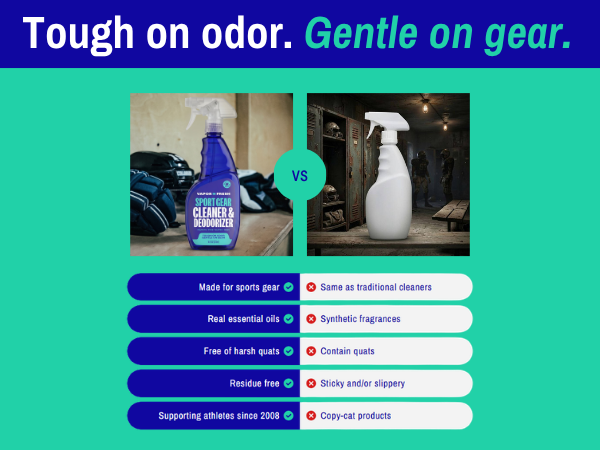 vapor fresh sports gear cleaner and deodorizer comparison chart