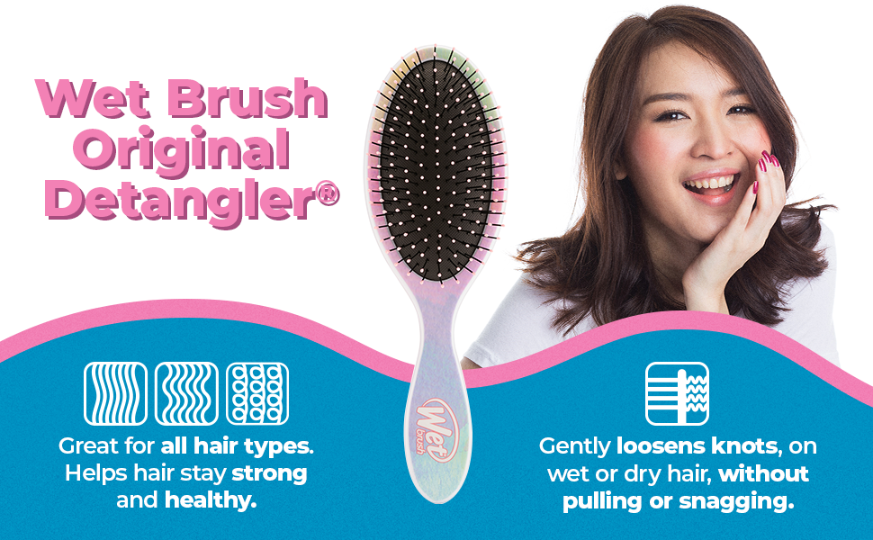 Wet Brush Color Wash Original Detangler Stripes