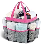 Attmu Mesh Shower Caddy Portable, Quick Dry Hanging Shower Tote Bag for College Dorm Room Essenti...