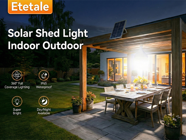 Solar Shed Light Outdoor Indoor
