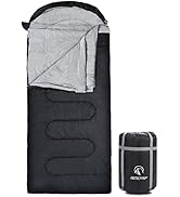 REDCAMP Flannel Sleeping Bag for Adults, Comfortable Cotton Sleeping Bags for Camping with Detach...