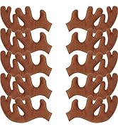 Villcase 30pcs Plush Deer Antlers for Crafts DIY Christmas Headbands, Brown Color Plush Deer Antl...
