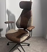 Giantex Ergonomic Office Chair, Mid Century Modern Faux Fur Computer Desk Chair with 2D Headrest,...