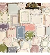 Maxleaf 120pcs Vintage Scrapbooking Letter Writing Paper for Journaling Supplies, Aesthetic Decor...