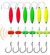 Dovesun Catfish Rigs Catfish Float Rigs 6PCS Catfishing Tackle Santee Rig 5/0 6/0 8/0 Circle Hook...
