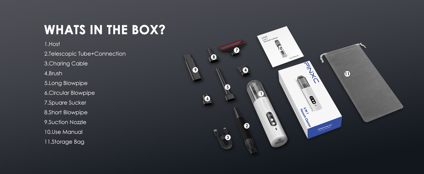 portable car vacuum cordless rechargeable