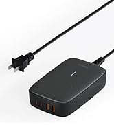 USB Charging Station for Multiple Devices PD 65W, TESSAN 6-in-1 USB C Charger Block with Wireless...