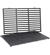 Uniflasy 7524 Cooking Grates for Weber Genesis E and S 300 Series, (19.5 x 12.9 x 0.5) Genesis E3...